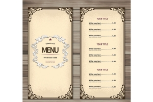 Thiết kế - In ấn menu, thực đơn
